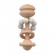 Grey Bambino Rattle Teething Toy 