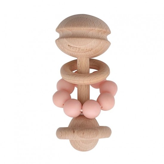 Pink Bambino Rattle Teething Toy 