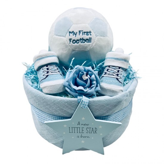 Baby’s 1st Football Nappy Cake