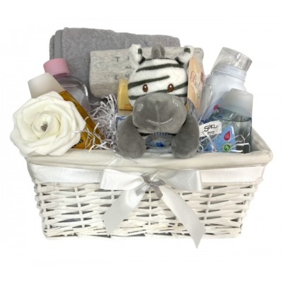 Baby Zebra Rattle Hamper