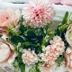 Flowers And Lace Pink Nappy Cake