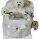 White Nappy Cake Pram