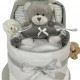 Grey Nappy Cake Pram