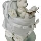 White Nappy Cake Pram