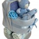 Nappy Cake Pram Blue