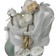 White Nappy Cake Pram