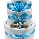 Baby’s First Football Nappy Cake - Blue