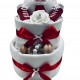 Baby’s First Football Nappy Cake - Red