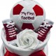 Baby’s First Football Nappy Cake - Red