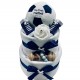 Baby’s First Football Nappy Cake - Navy