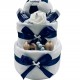 Baby’s First Football Nappy Cake - Navy