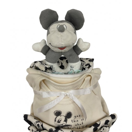 Three Tier Nappy Cake with Micky 