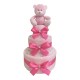 Dinky Darlings - 3 Tier Nappy Cake - 6 COLOURS AVAILABLE