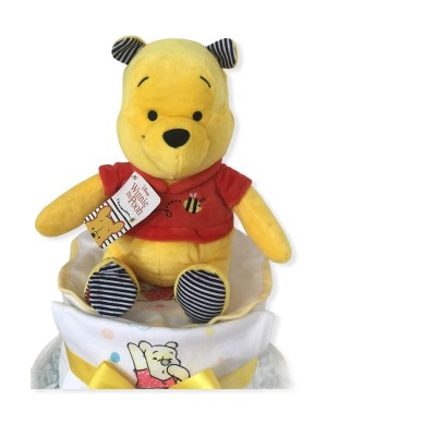 Nappy Cake 2 Tier With Winnie The Pooh