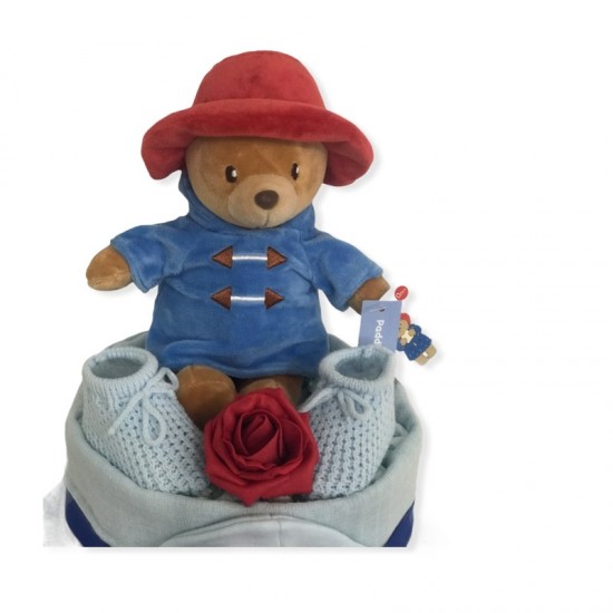 Nappy Cake 2 Tier with Paddington Bear