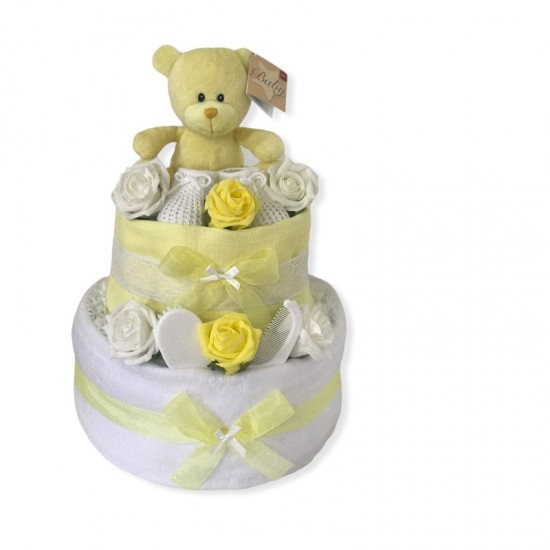 Dressed in Lemon 2 Tier Nappy Cake